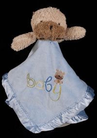 Carters Child of Mine Baby Dog Lovey Plush Security Blanket NO EARS